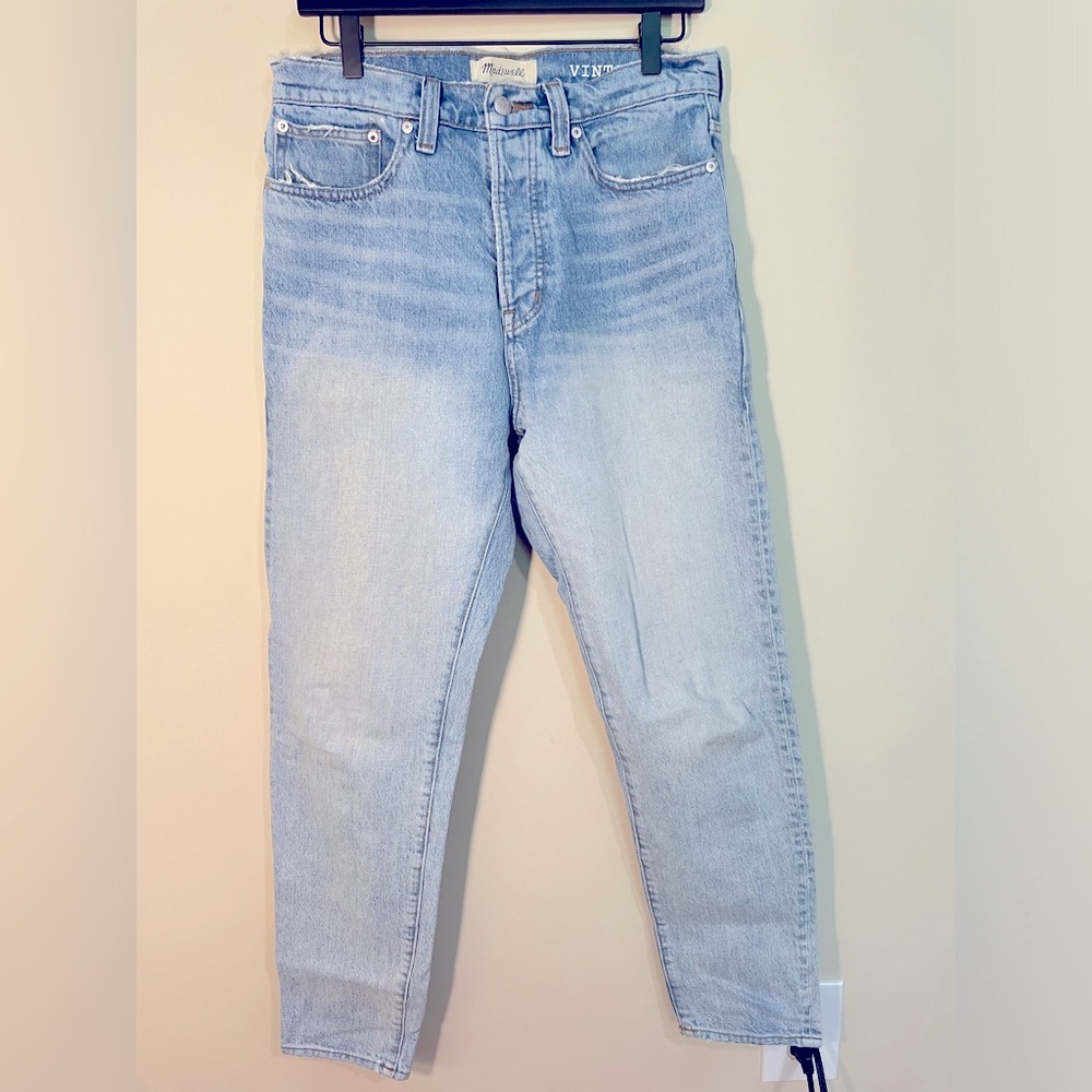Madewell Vintage Taper Light Wash Jeans 30x30